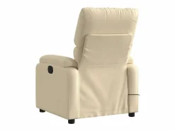 Sillón de salón | Silla | Sillón de masaje reclinable de tela SHL8021 Crema Outlet
