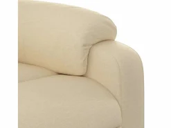 Sillón de salón | Silla | Sillón de masaje reclinable de tela SHL8021 Crema Outlet