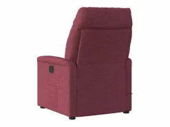 Sillón de salón | Silla | Sillón de masaje reclinable eléctrico tela tinto SHL7418 Rojo New