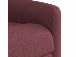 Sillón de salón | Silla | Sillón de masaje reclinable eléctrico tela tinto SHL7418 Rojo New