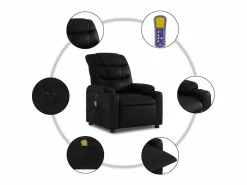 Sillón De Masaje|Sillón de salón | Silla | Sillón de masaje reclinable eléctrico cuero sintético SHL4849
