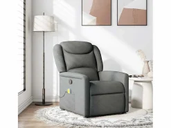 Sillón De Masaje|Sillón de salón | Silla | Sillón de masaje reclinable de tela gris oscuro SHL7928