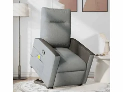 Sillón de salón | Silla | Sillón de masaje reclinable de pie de tela claro SHL4103^ Sale