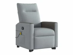 Sillón de salón | Silla | Sillón de masaje reclinable de pie de tela claro SHL4103^ Sale