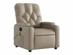 Sillón de salón | Silla | Sillón de masaje reclinable cuero sintético color capuchino SHL6533 Marru00f3n Online