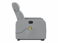 Sillón de salón | Silla | Sillón de masaje reclinable de pie de tela claro SHL5008 Gris Hot