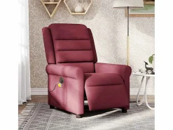 Sillón de salón | Silla | Sillón de masaje reclinable eléctrico tela tinto SHL7837 Rojo Online