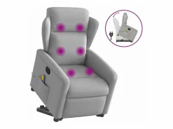 Sillón de salón | Silla | Sillón de masaje reclinable de pie de tela nube SHL7347^ Sale