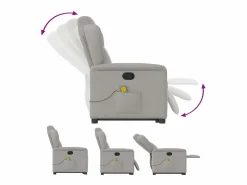 Sillón de salón | Silla | Sillón de masaje reclinable de pie de tela nube SHL7347^ Sale