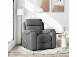 Sillón de salón | Silla | Sillón de masaje reclinable de tela gris oscuro SHL8546^ Outlet