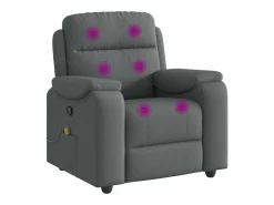 Sillón de salón | Silla | Sillón de masaje reclinable de tela gris oscuro SHL8546^ Outlet