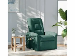 Sillón de salón | Silla | Sillón de masaje reclinable de tela verde oscuro SHL2651 Verde pino Hot