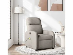 Sillón de salón | Silla | Sillón de masaje reclinable de tela gris taupé SHL2271^ Hot
