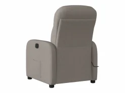 Sillón de salón | Silla | Sillón de masaje reclinable de tela gris taupé SHL2271^ Hot