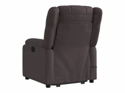 Sillón de salón | Silla | Sillón masaje eléctrico reclinable elevable tela marrón oscuro SHL5431^ Outlet