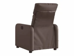 Sillón de salón | Silla | Sillón de masaje reclinable eléctrico cuero sintético marrón SHL8670^ Hot