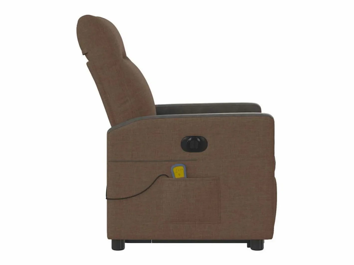Sillón de salón | Silla | Sillón de masaje eléctrico reclinable elevable tela marrón SHL4706 Marru00f3n