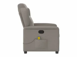 Sillón de salón | Silla | Sillón de masaje reclinable de tela gris taupé SHL8400 Topo Sale