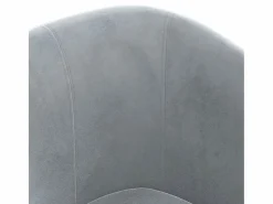 Sillón de salón | Silla de relax con taburete terciopelo gris oscuro SHL5696 Gris antracita Best