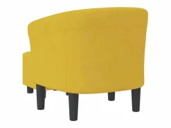 Sillón de salón | Silla de relax con taburete terciopelo SHL5298 Amarillo