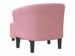 Sillón de salón | Silla de relax con taburete terciopelo SHL8216^
