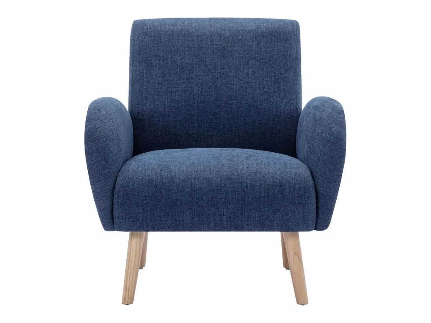 Vente-unique Sillón de tela estilo contemporáneo MAZARONE Azul Sale