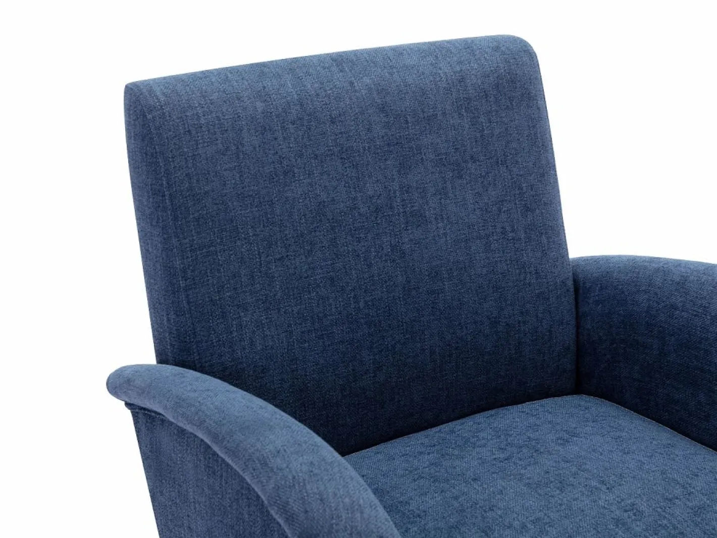 Vente-unique Sillón de tela estilo contemporáneo MAZARONE Azul Sale