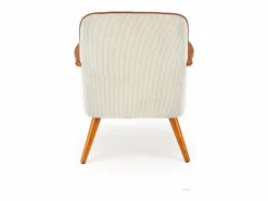 MSO Sillón Escandinavo|Sillón de tela con patas de madera de nogal GAEL