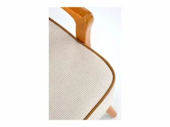 MSO Sillón Escandinavo|Sillón de tela con patas de madera de nogal GAEL
