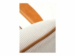MSO Sillón Escandinavo|Sillón de tela con patas de madera de nogal GAEL