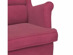 Sillón de tela color vino^vidaxl Hot