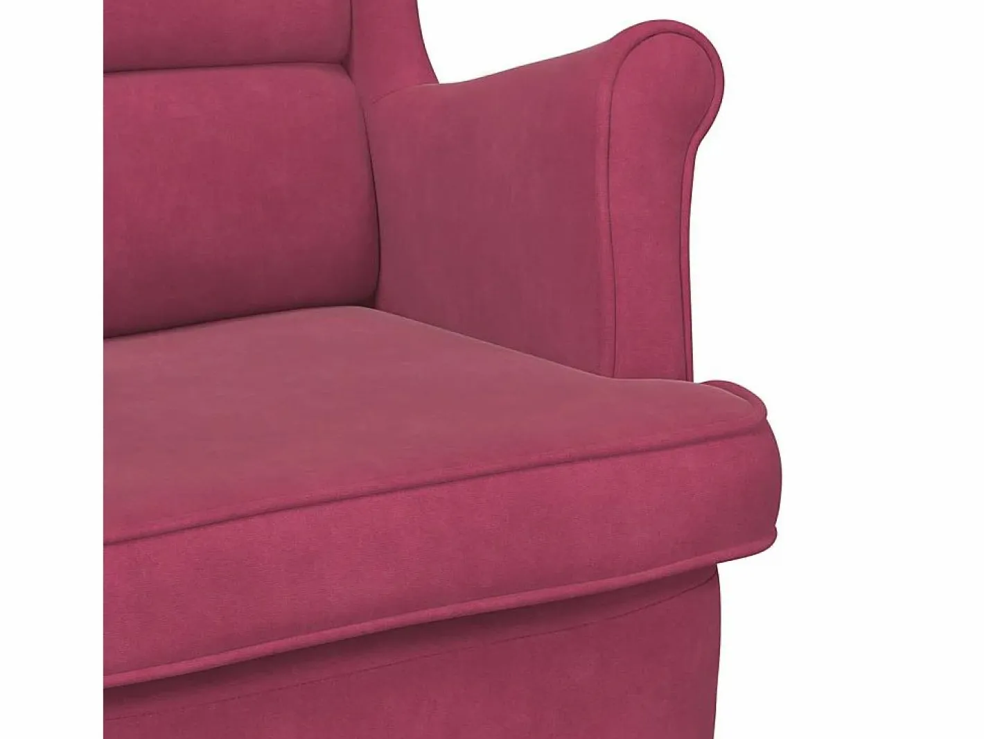 Sillón de tela color vino^vidaxl Hot