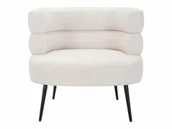 Vente-unique Sillón|Sillón de tela con acabado rizado en color CAMEDO
