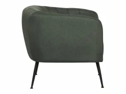 Habitat et jardin Sillón de tela "Diana" - 81 x 73 x 72 cm - Gris oscuro Gris antracita Discount