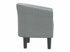 vidaxl Sillón de tela claro Gris Outlet