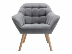Vente-unique Sillón Escandinavo|Sillón de tela de estilo escandinavo CASERTA