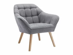 Vente-unique Sillón Escandinavo|Sillón de tela de estilo escandinavo CASERTA