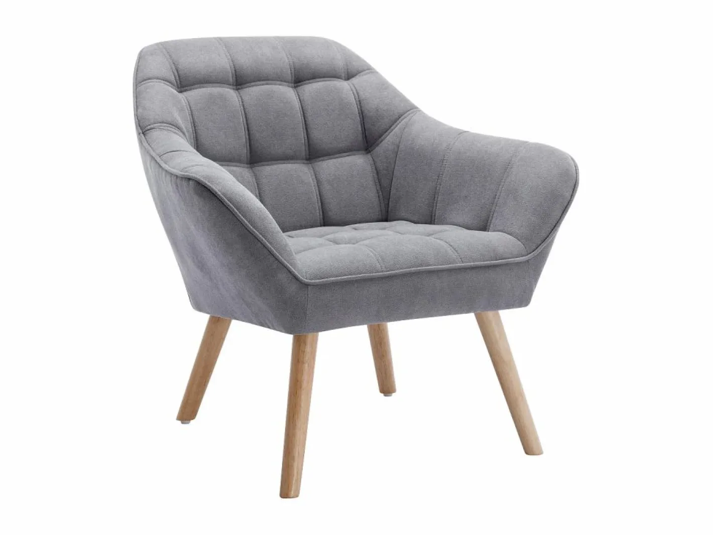 Vente-unique Sillón Escandinavo|Sillón de tela de estilo escandinavo CASERTA