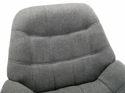Vente-unique Sillón Escandinavo|Sillón|Sillón de tela estilo escandinavo capitoné LUOSTO