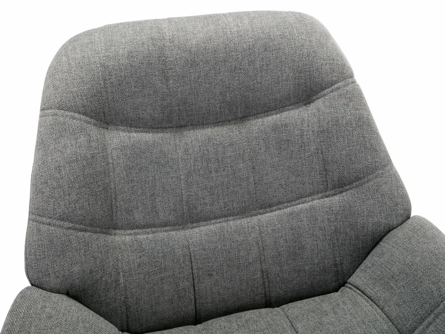Vente-unique Sillón Escandinavo|Sillón|Sillón de tela estilo escandinavo capitoné LUOSTO
