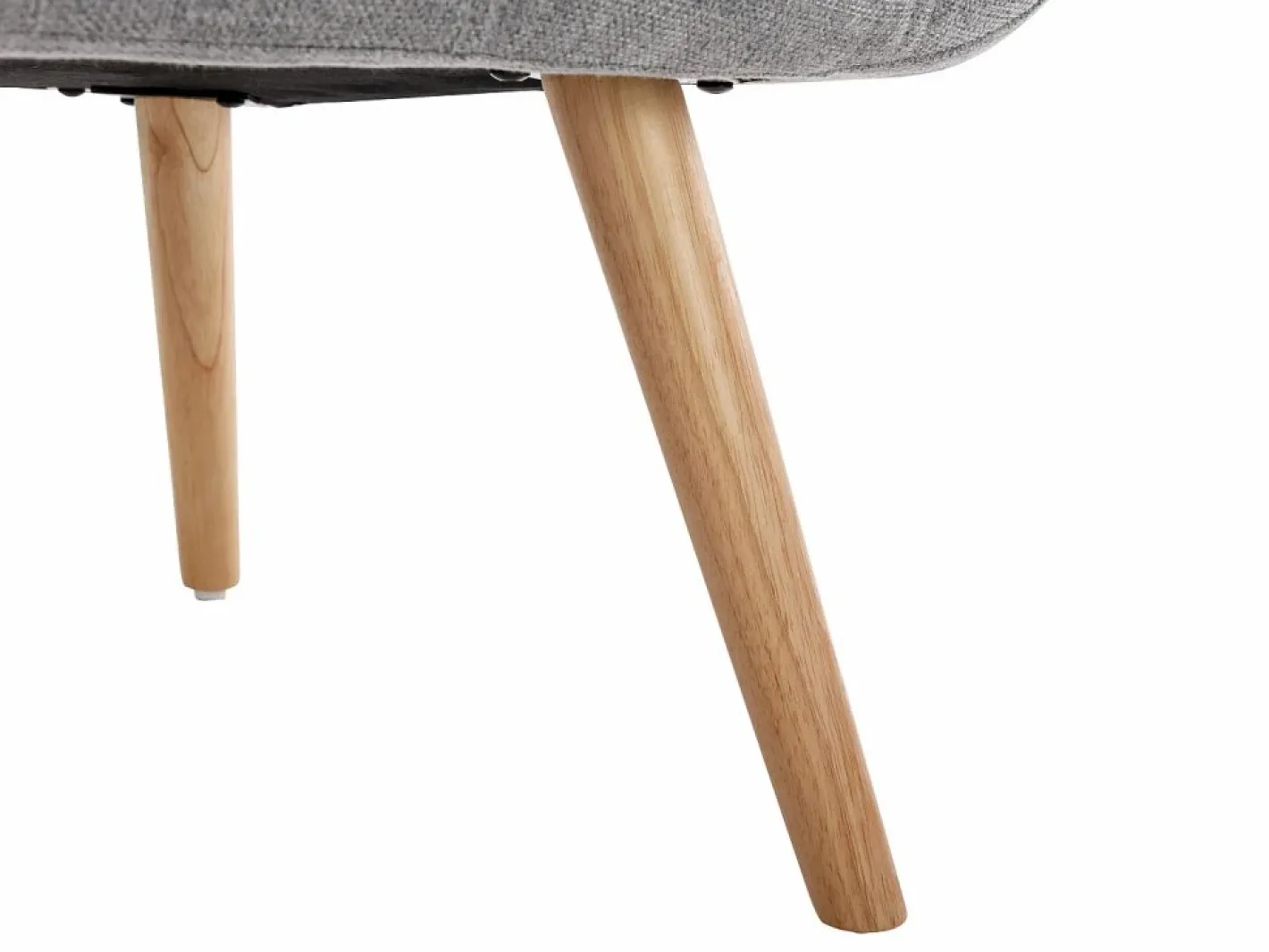 Vente-unique Sillón Escandinavo|Sillón|Sillón de tela estilo escandinavo capitoné LUOSTO