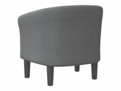 vidaxl Sillón de tela oscuro Gris Clearance