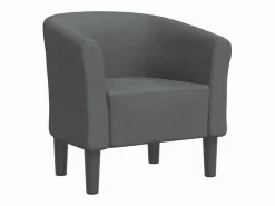 Clicnbuy Sillón de tela oscuro Gris Clearance