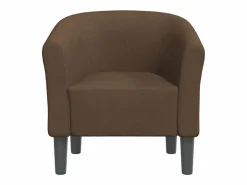 Clicnbuy Sillón de tela marrón Marru00f3n Sale