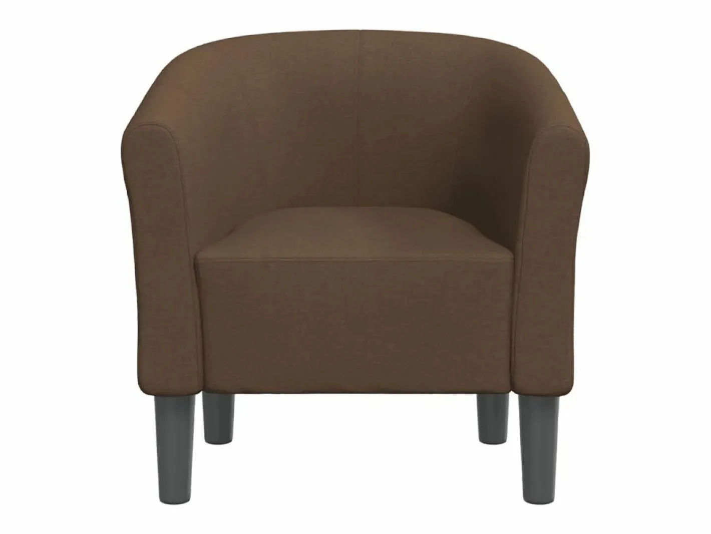 Clicnbuy Sillón de tela marrón Marru00f3n Sale