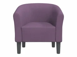 Clicnbuy Sillón de tela morado Violeta New