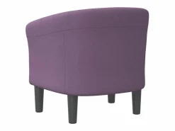 Clicnbuy Sillón de tela morado Violeta New