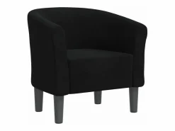 Sillón de tela negra^vidaxl Discount