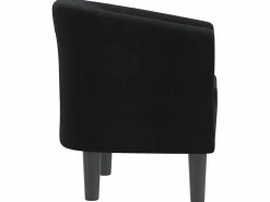 Sillón de tela negra ES51357 Negro