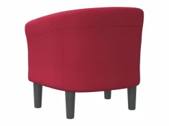 Clicnbuy Sillón de tela tinto Rojo